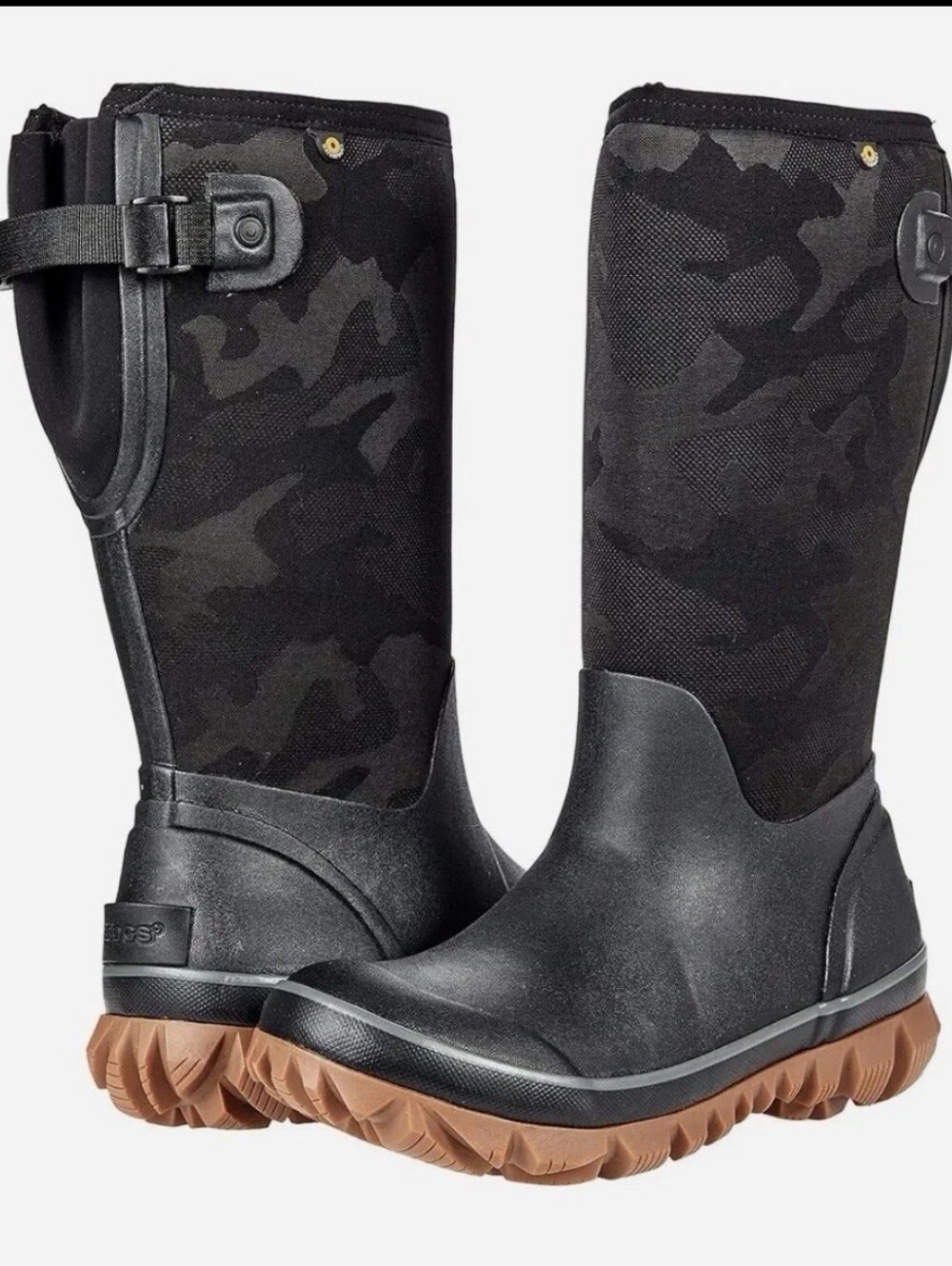 Bogs Women's Whiteout Adjustable Calf Tonal Camo Boots Size 9